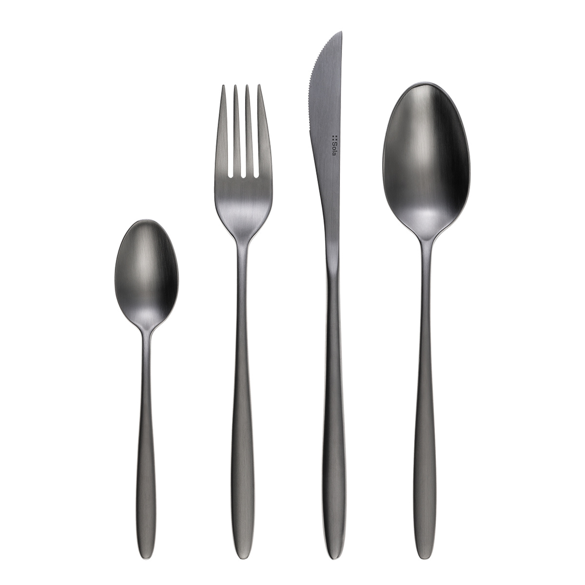 Ménagère 16 pièces Vivo gris clair | Sola
