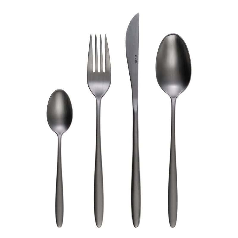 Ménagère 16 pièces Vivo gris clair | Sola