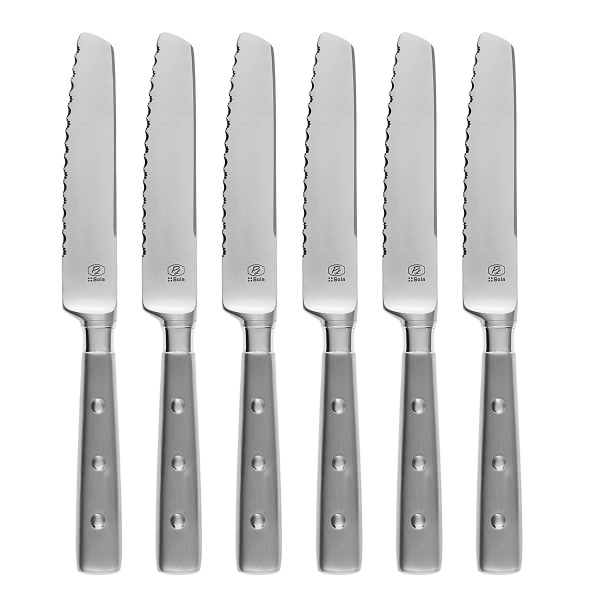 Set de couteaux à steak 6 pcs dans boîte en bois – Bistro II CNS mat