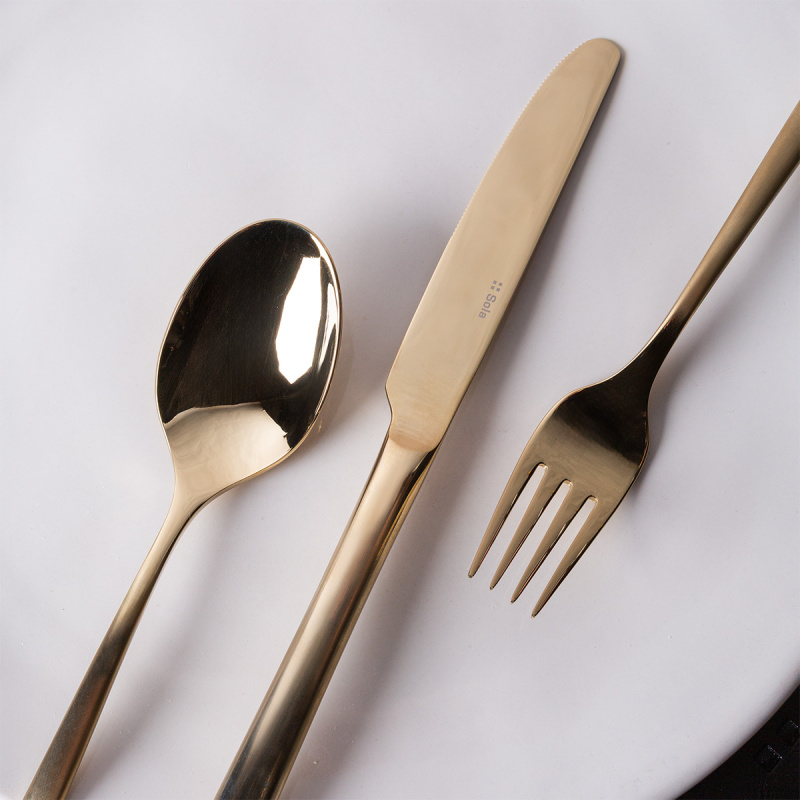 Ménagère 16 pièces Joy champagne | Sola