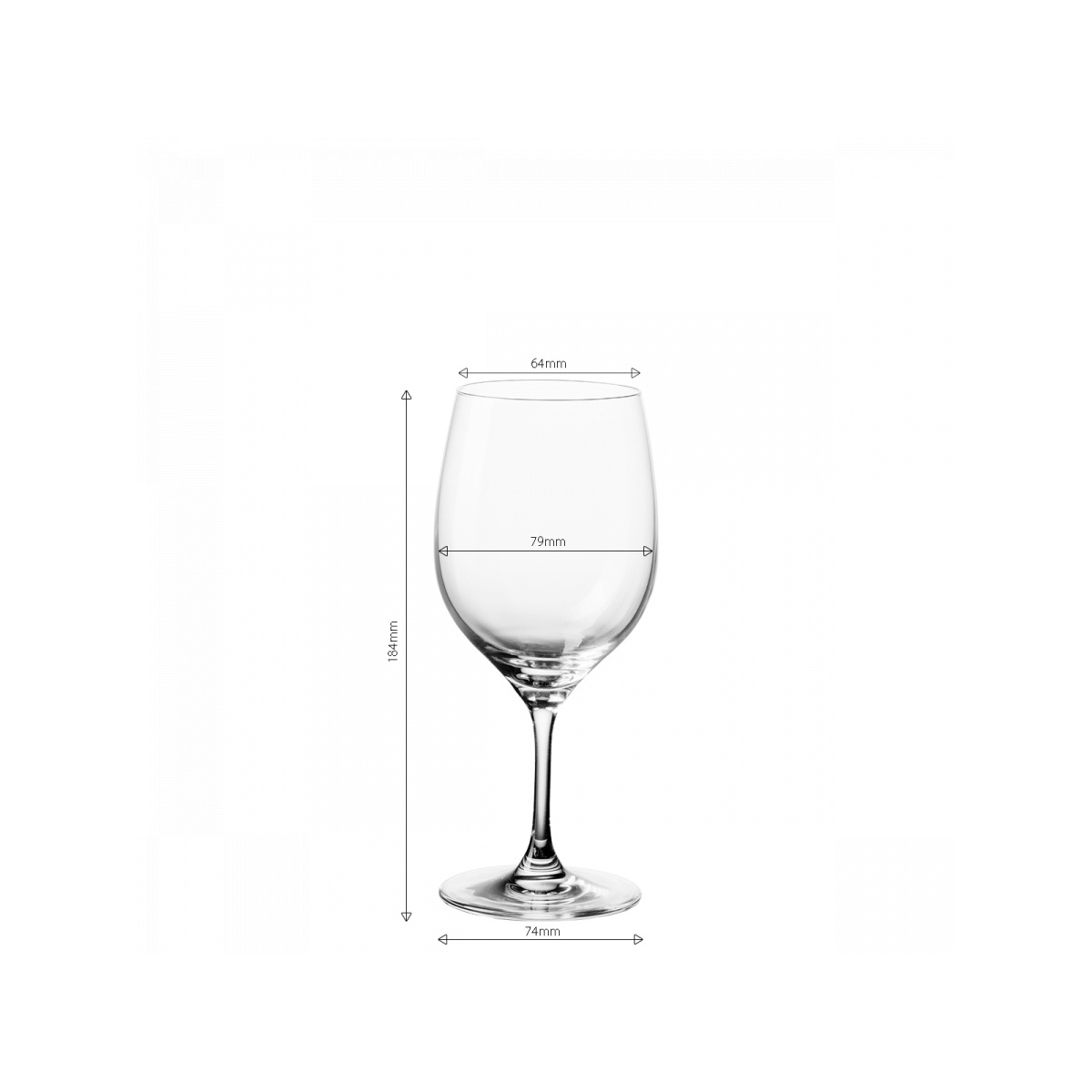 Verres à vin blanc 310 ml lot de 4 - Anno Glas Lunasol META Glass