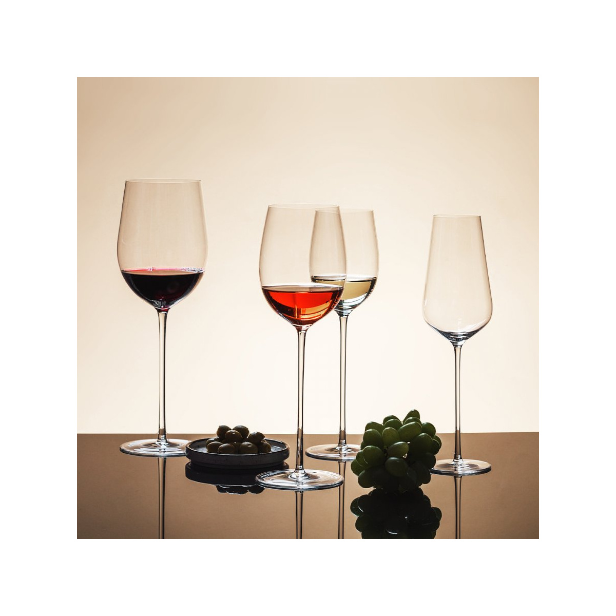 Verres à vin rouge 650 ml lot de 2 - FLOW Glas Platinum Line