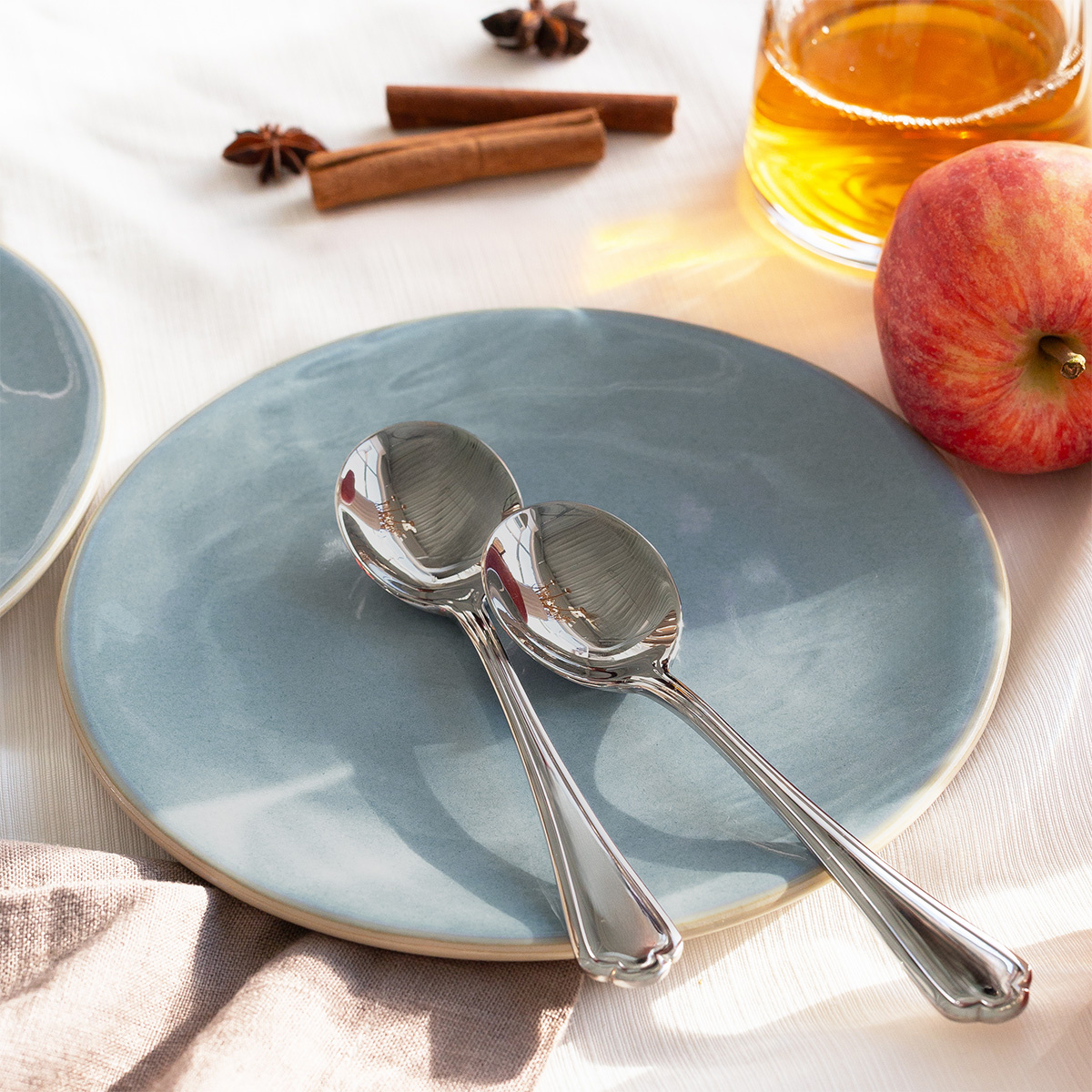 Assiette plate Coupe 22 cm - Gaya Elements Glacial Ice North