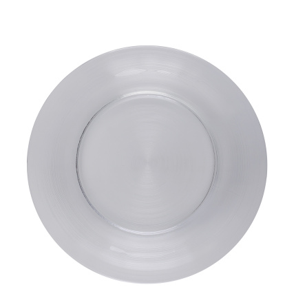 Assiette plate 30 cm set 4 pcs - Basic Chic Glas