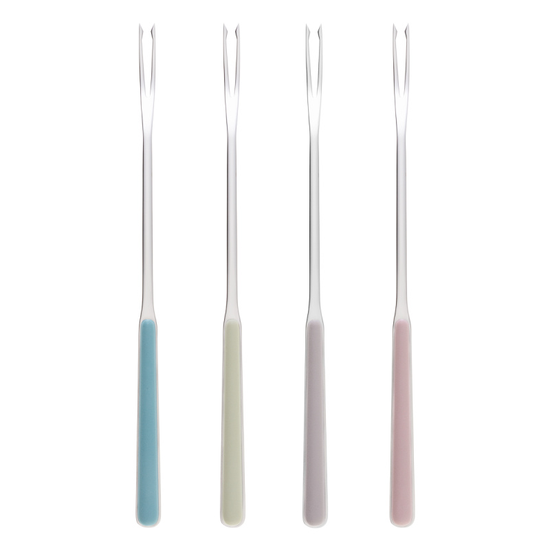 Fourchettes à fondue viande 4 pcs pastel | Gallery Sola