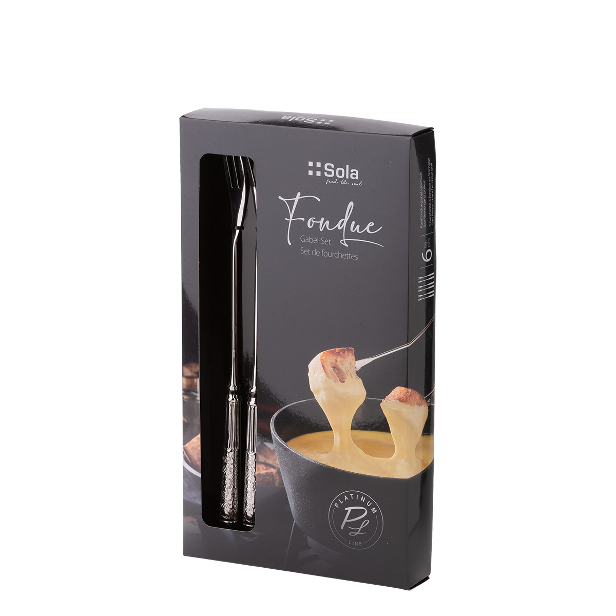 Set de 6 fourchettes à fondue au fromage | San Remo
