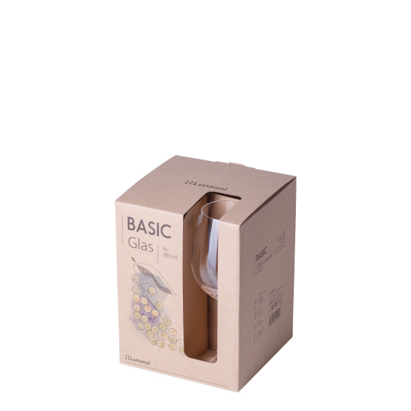 Verres à vin blanc 280 ml lot de 4 - BASIC Glas Lunasol META Glass