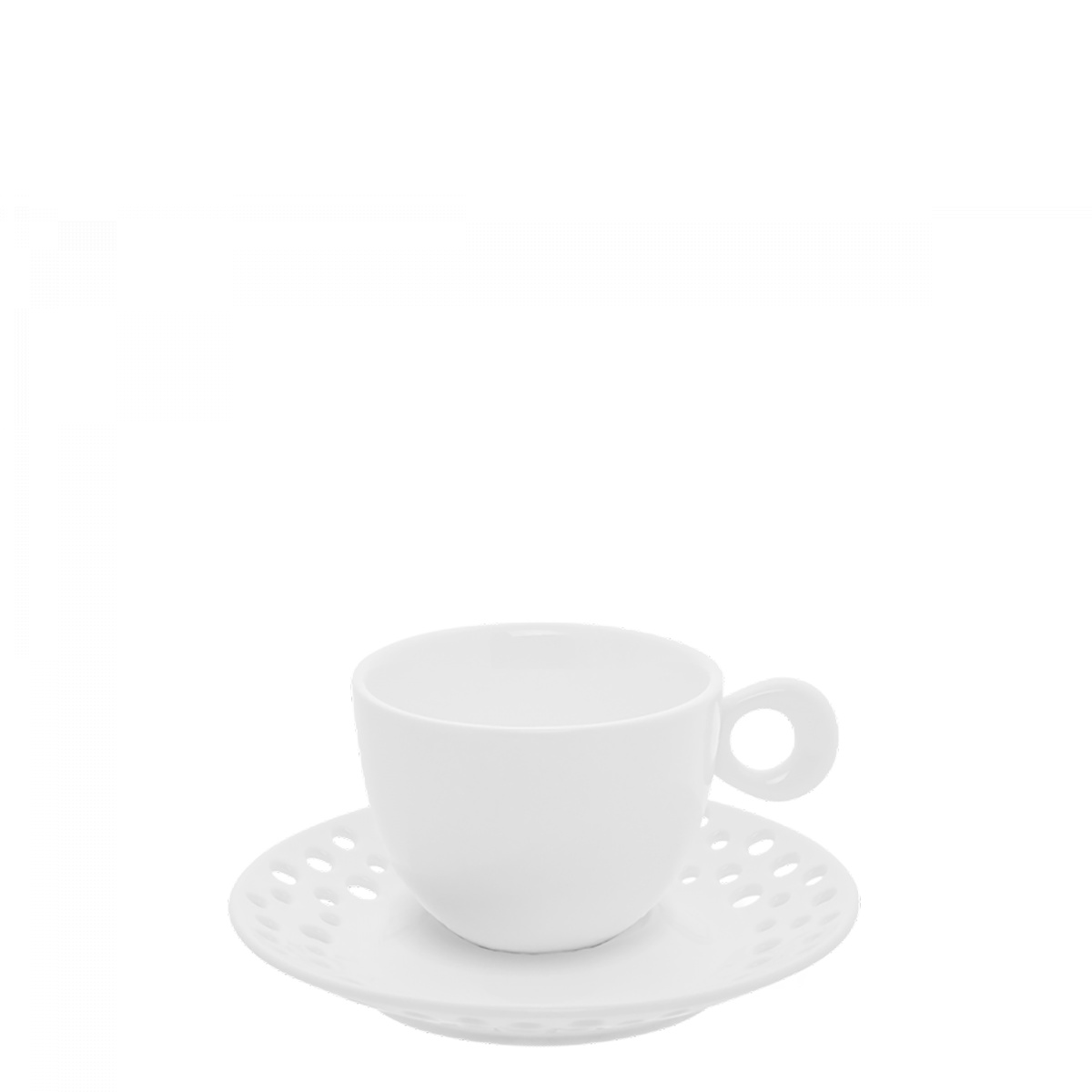 Soucoupe à café mocca perforée ø 12,5 cm — Flow Lunasol