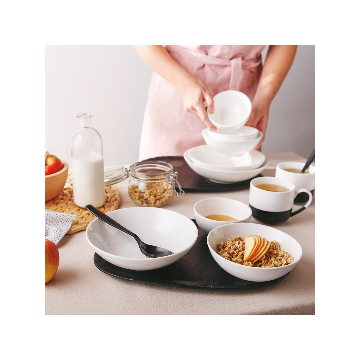 Bol Flowl Atelier blanc ø 12,5 cm - Gaya