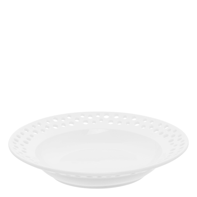 Assiette creuse perforée ø 23 cm — Flow Lunasol