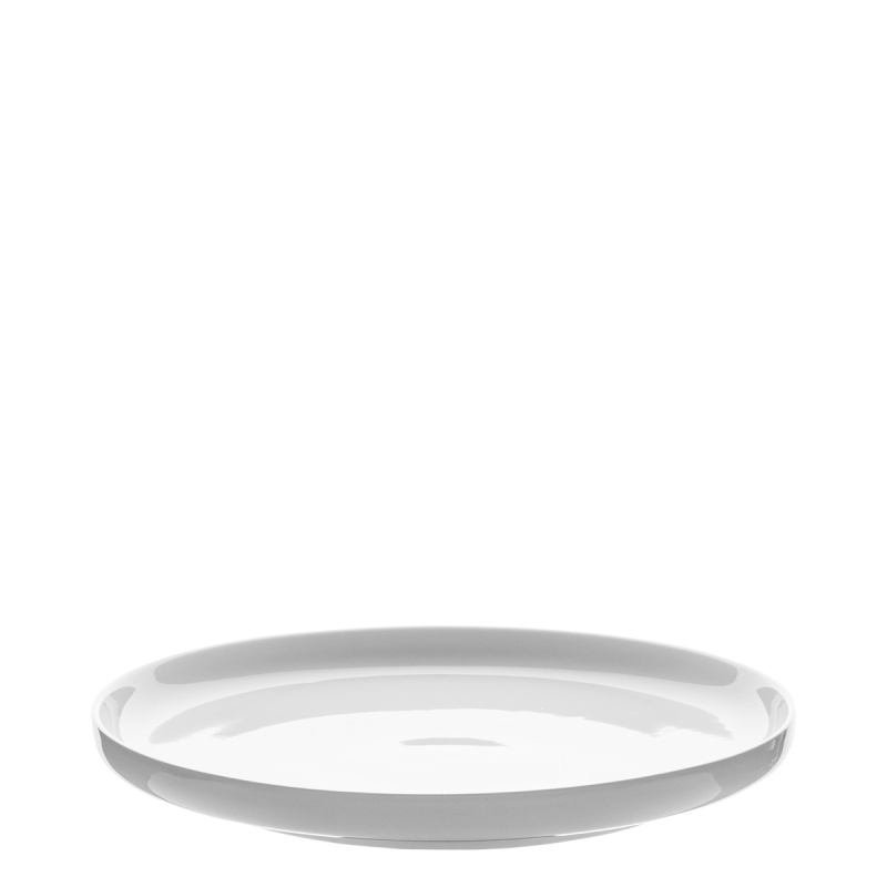 Assiette plate Coupe blanche 25 cm – Flow