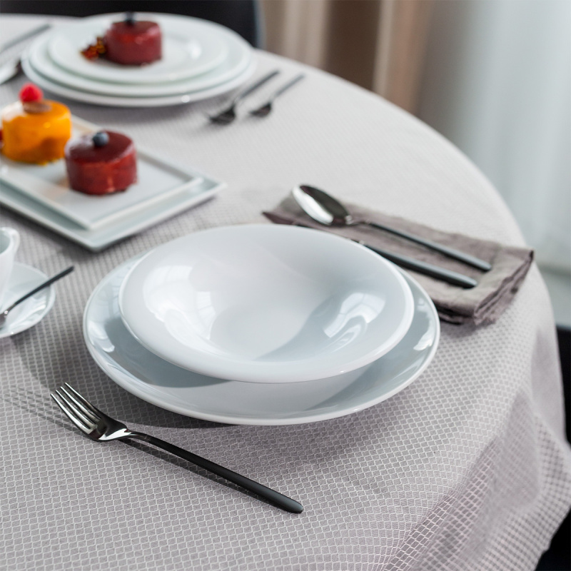 Assiette plate 28 cm Chic Weiss | Lunasol