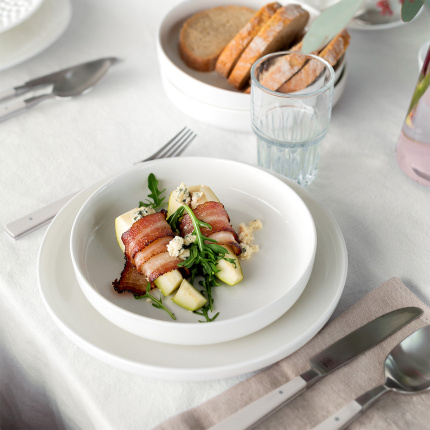Assiette plate Coupe 23 cm | Gaya Atelier White