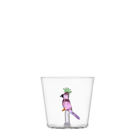 Verre avec cacatoès rose | Ichendorf