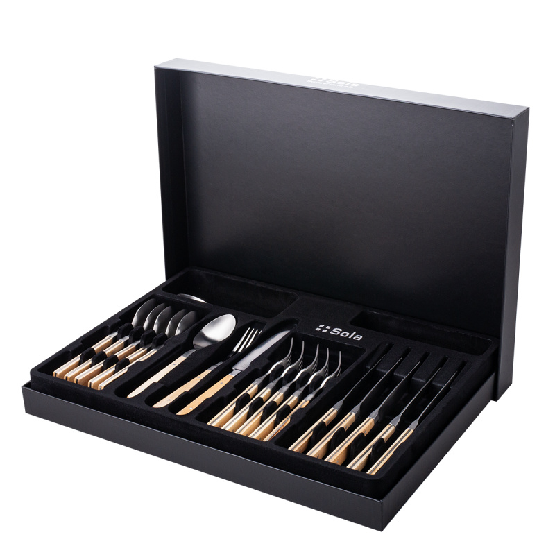 Ménagère 24 pièces – Image Maple Wood