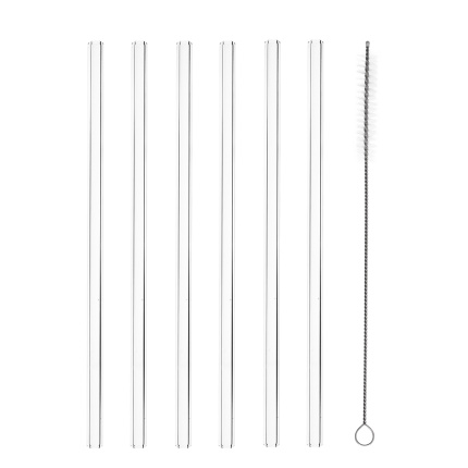 Set de 6 pailles droites