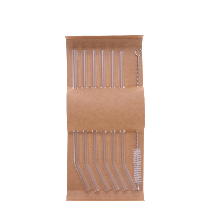 Paille courbée lot de 6