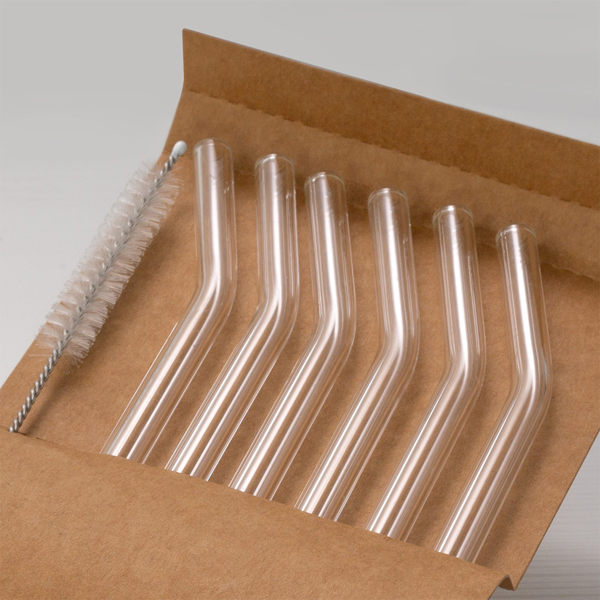 Paille courbée lot de 6