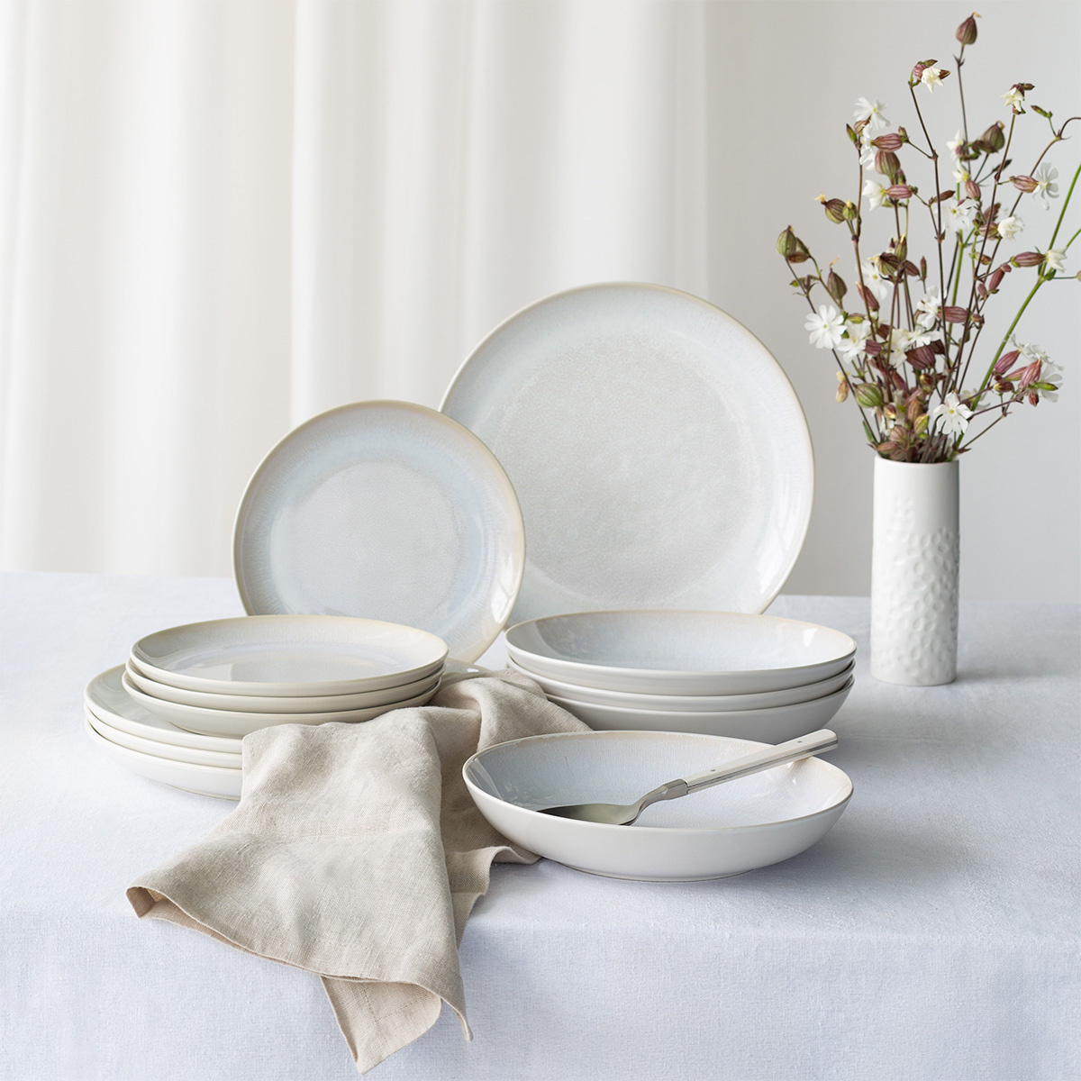 Assiette creuse, ronde, Coupe, 23 cm, set de 4 pièces, Elements North