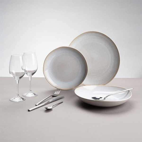 Set d'assiettes en céramique 12 pcs – Elements North Organic