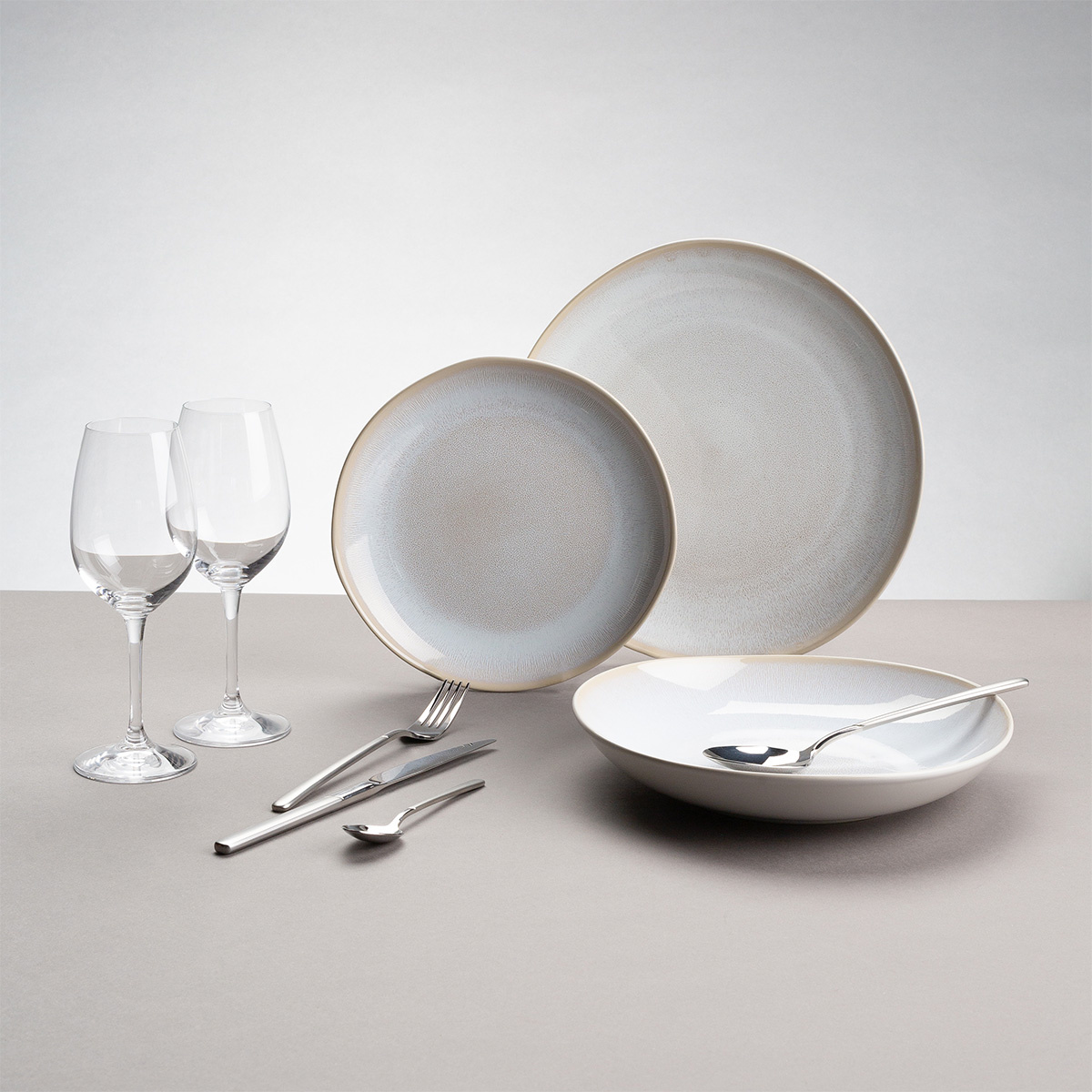 Set d'assiettes en céramique 12 pcs – Elements North Organic