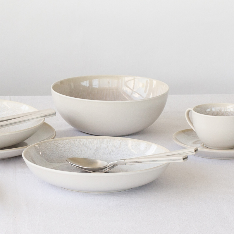 Assiette creuse, ronde, Coupe, 23 cm, set de 4 pièces, Elements North