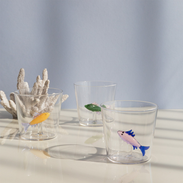 Verre avec sardine rose | Ichendorf