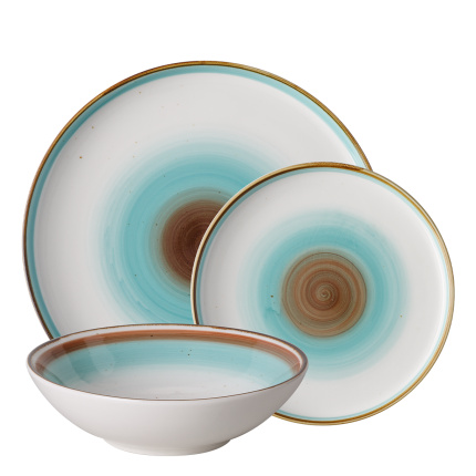 Service en porcelaine 12 pièces | Gaya RGB Rustico