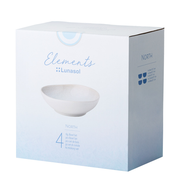 Set de 4 bols en céramique – Elements North Organic