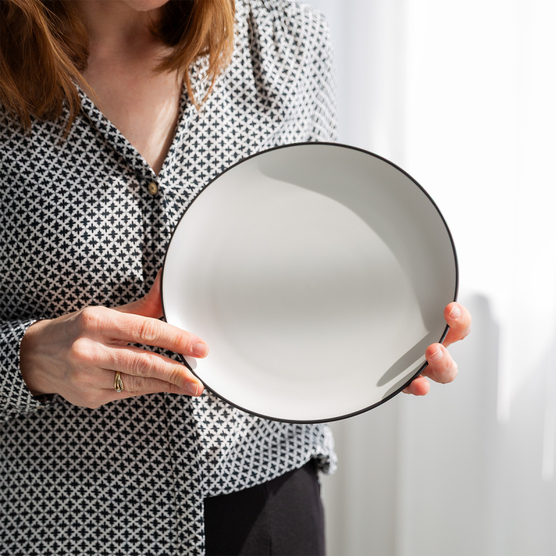 Set d’assiettes 12 pcs — Elements Yin & Yang white
