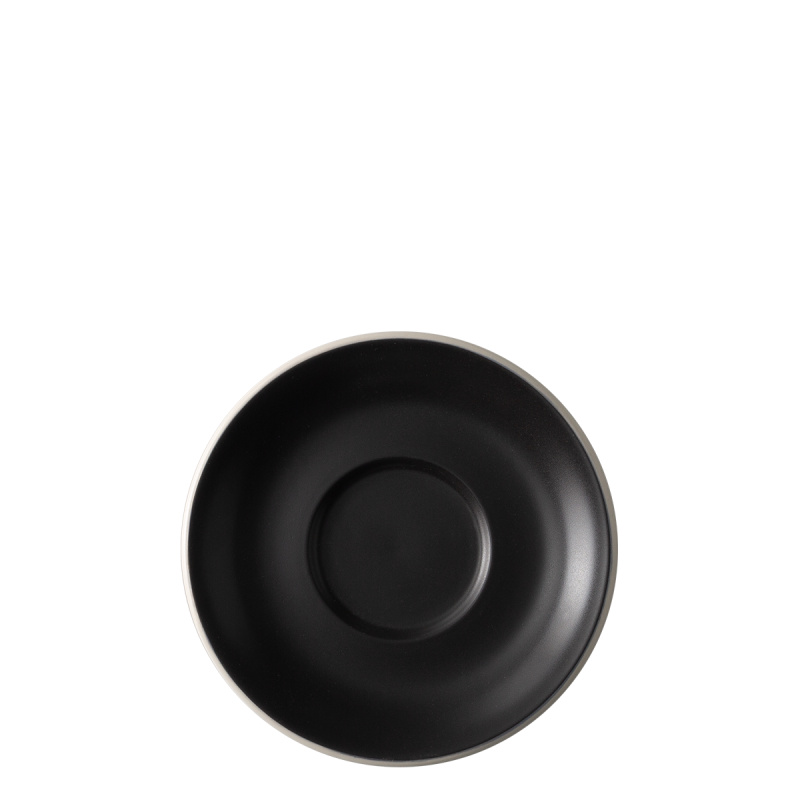 Soucoupe 16 cm — Elements Yin & Yang black