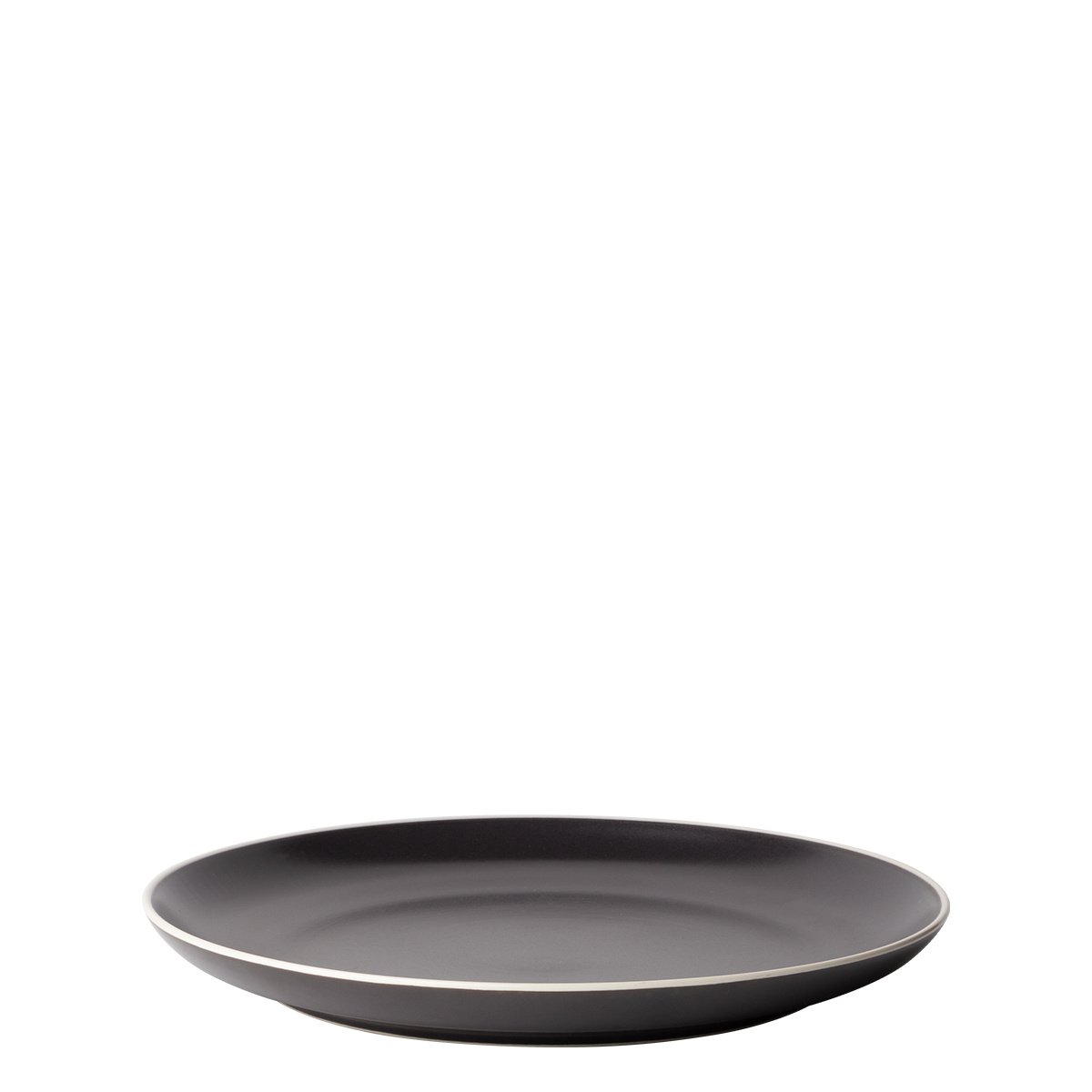 Assiette plate 27 cm — Elements Yin & Yang black