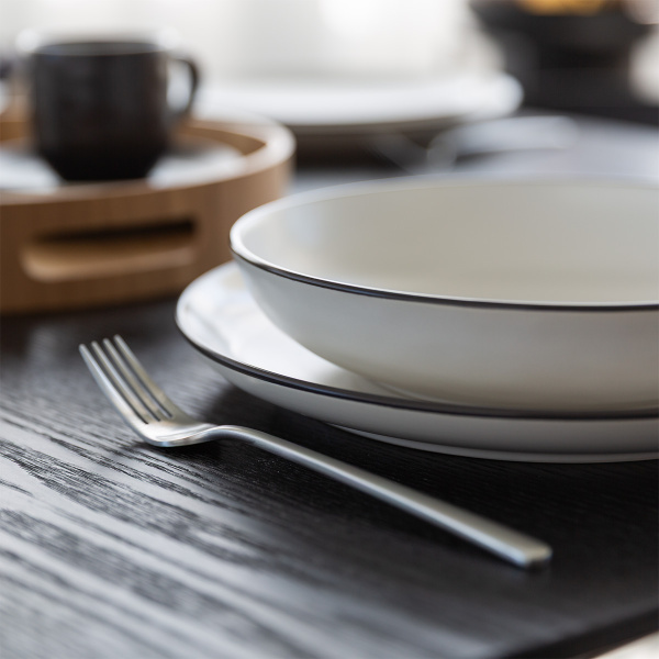 Set d’assiettes 12 pcs — Elements Yin & Yang white