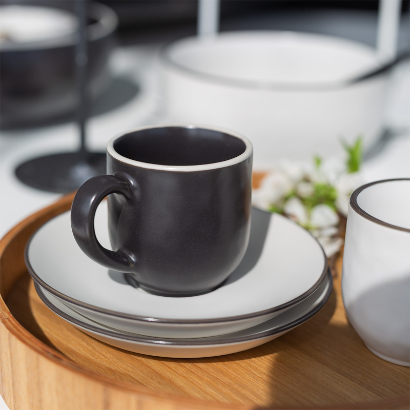 Tasse à café 240 ml — Elements Yin & Yang black