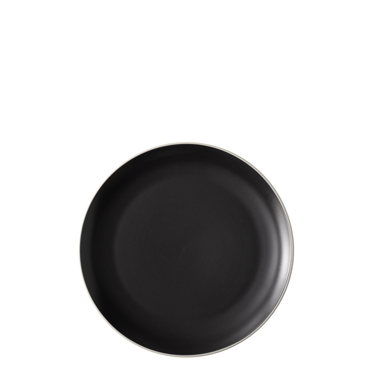 Assiette plate 22 cm — Elements Yin & Yang black