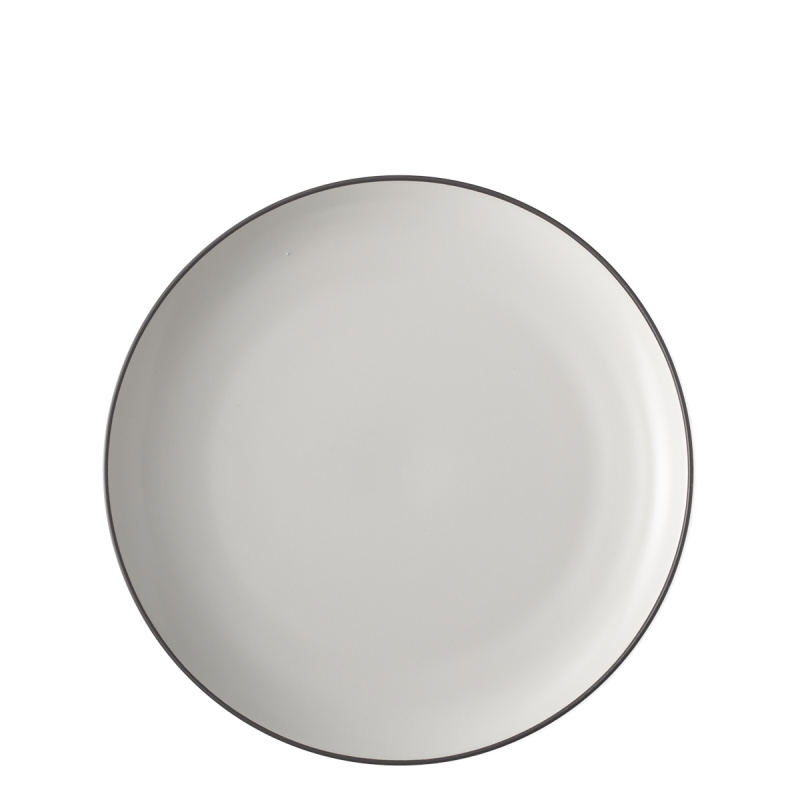 Assiette plate 27 cm — Elements Yin & Yang white