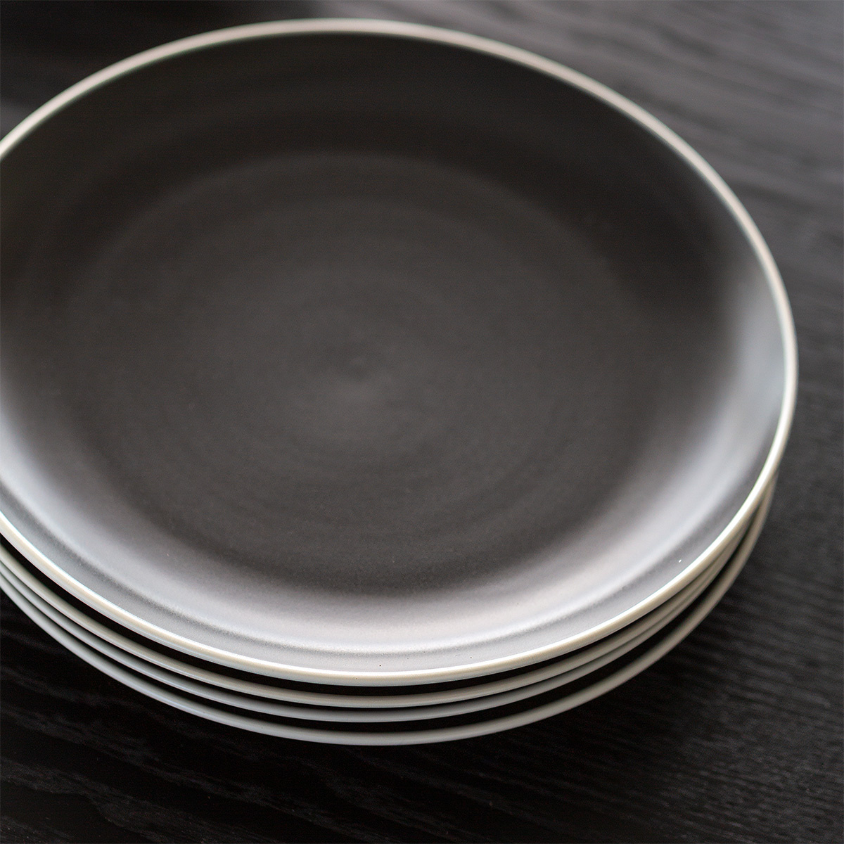 Set d’assiettes 12 pcs — Elements Yin & Yang black