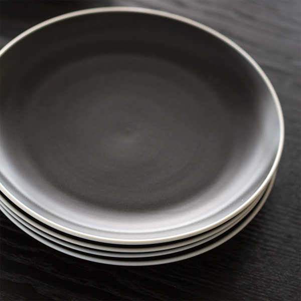 Service d'assiettes 18 pièces | Elements Yin & Yang black