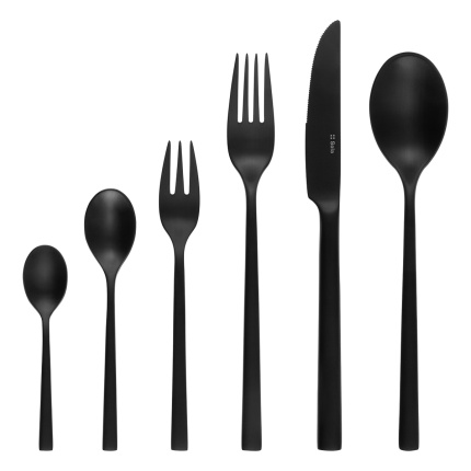 Ménagère 36 pièces Living noir | Sola Premium