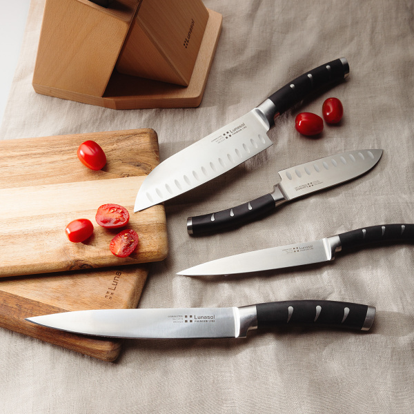 Bloc couteaux avec aiguiseur 7 pièces - Flow Kitchen