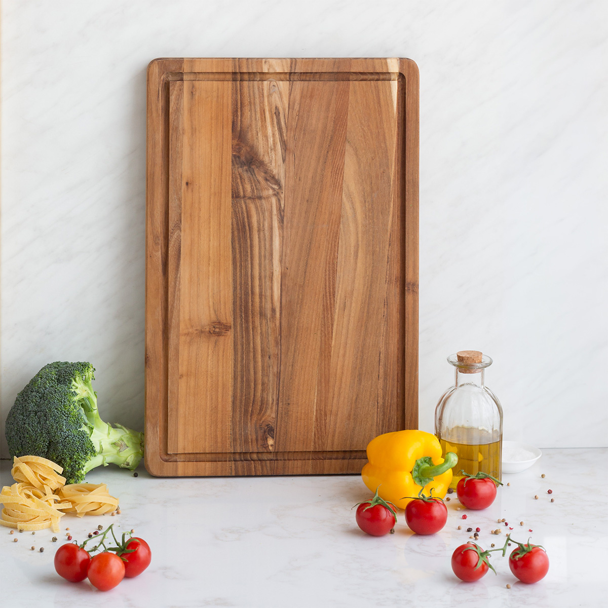 Planche à découper moyenne Teak 45,7 x 30,5 x 2,4 cm - GAYA Wooden