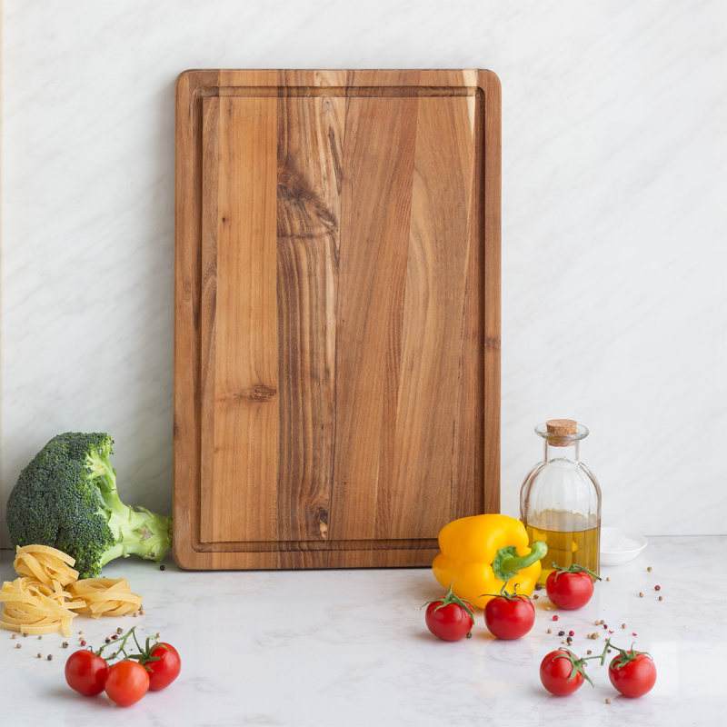 Planche à découper moyenne Teak 45,7 x 30,5 x 2,4 cm - GAYA Wooden
