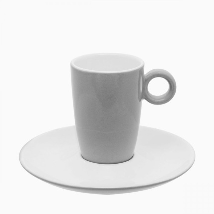 Soucoupe à café / thé gris clair 15 cm - RGB
