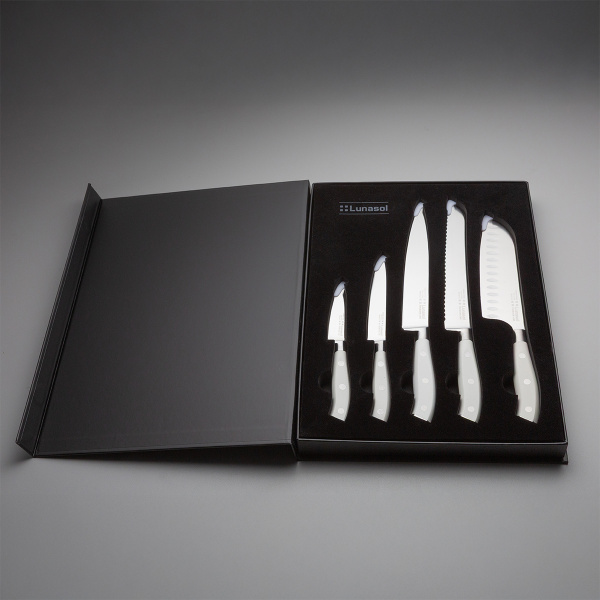 Set de couteaux 5 pièces — Lunasol Premium Knife blanc