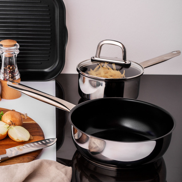 Poêle / Wok ø 24 cm, H : 9 cm - Saturn Lunasol