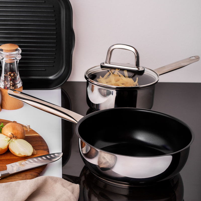 Poêle / Wok ø 24 cm, H : 9 cm - Saturn Lunasol