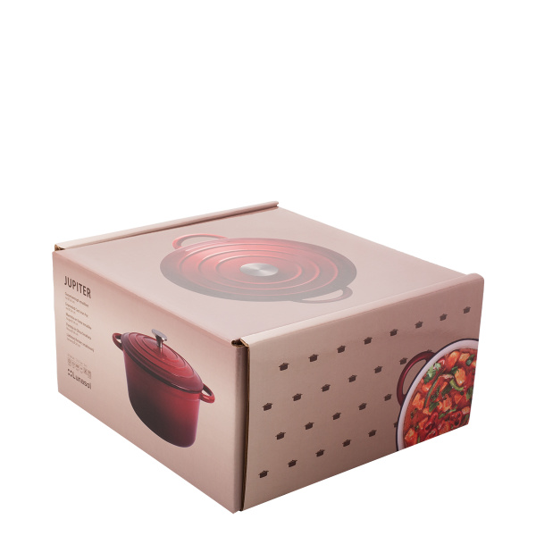 Marmite en fonte émaillée rouge ø 24 cm - Jupiter Lunasol