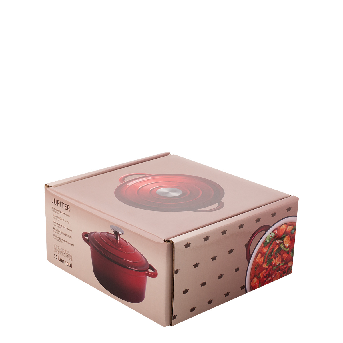 Marmite en fonte émaillée rouge ø 20 cm - Jupiter Lunasol