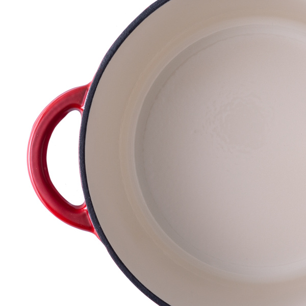 Marmite en fonte émaillée rouge ø 24 cm - Jupiter Lunasol