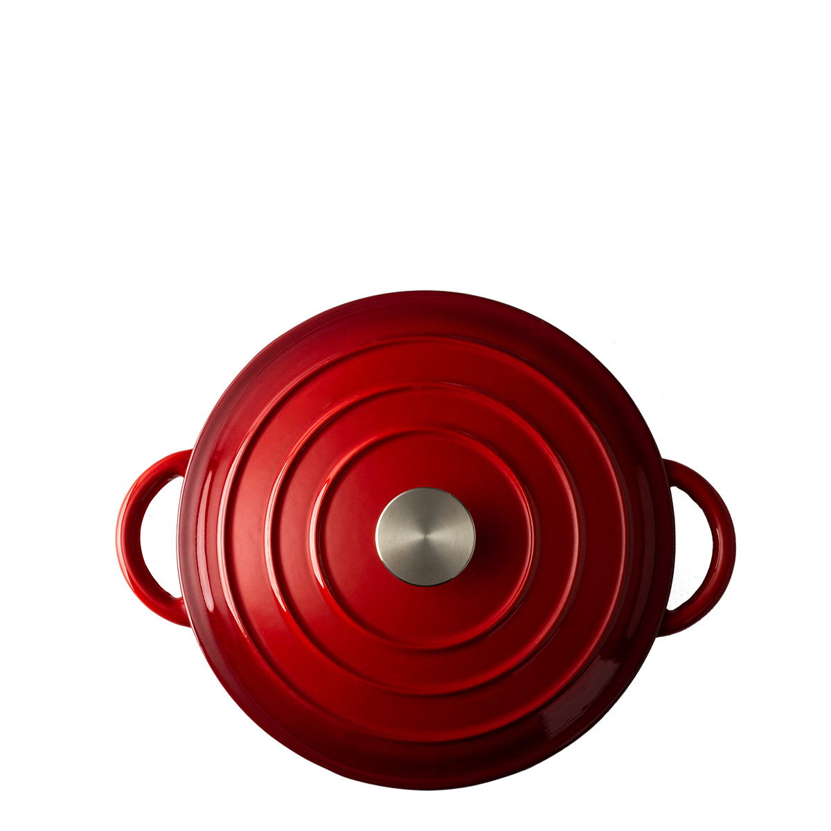 Marmite en fonte émaillée rouge ø 24 cm - Jupiter Lunasol